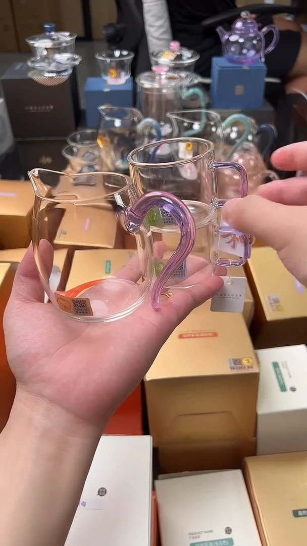 @@禾器晶彩慕然浅紫色+清禾杯浅紫色2只