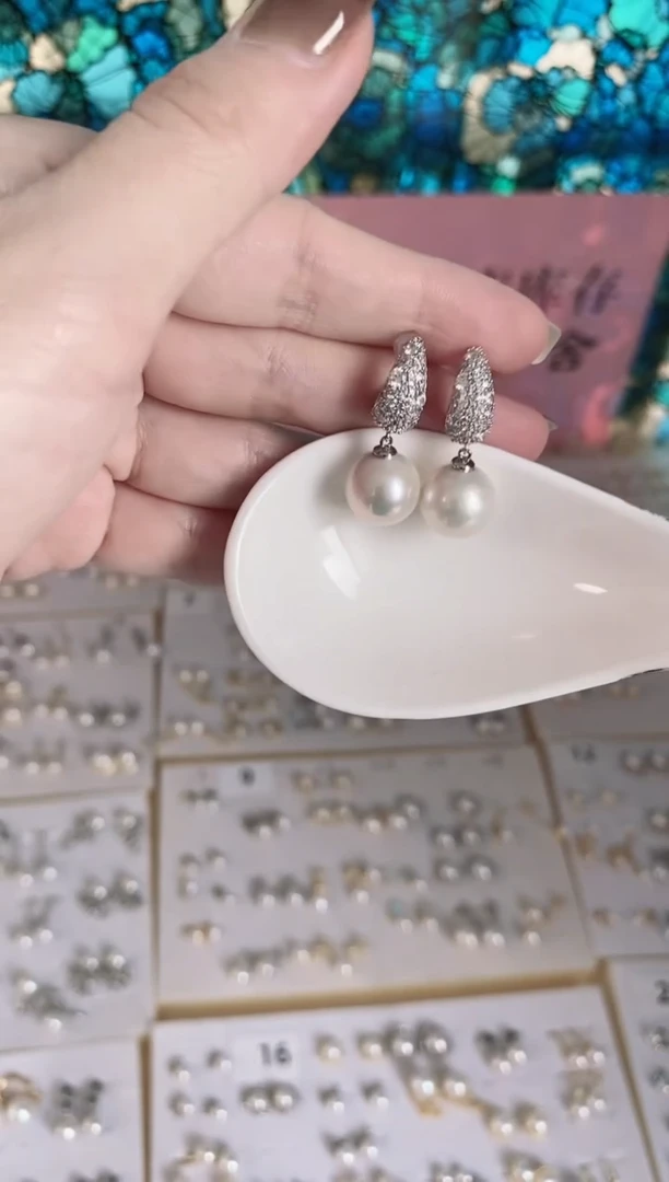 合金耳饰淡水珍珠64
