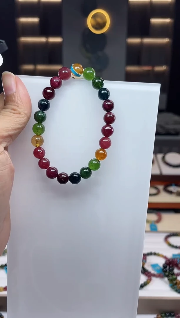 单圈手串未镶嵌碧玺（多样性发一条）Q