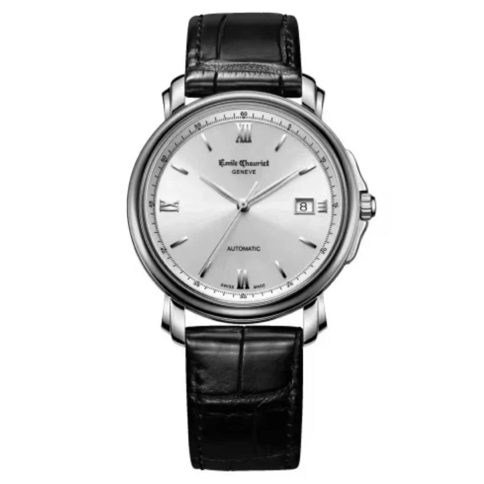 95新 EmileChouriet/艾米龙 莱蒙系列腕表/钨钢表圈/39mm表径