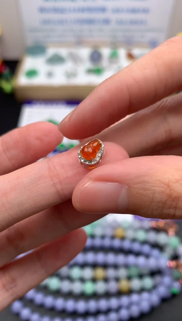 【闪购商品】定制翡翠18K金镶嵌模式推广期24小时鉴赏期