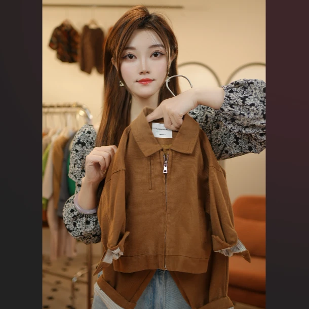 2026春秋款上新开衫潮流套装春秋休闲时尚男女宝洋气衣服33273