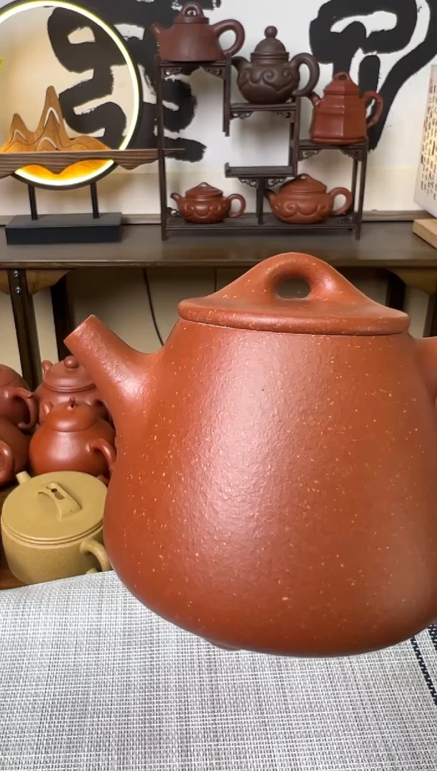 茶壶段泥红降坡高石瓢壶200CC-甘来兵