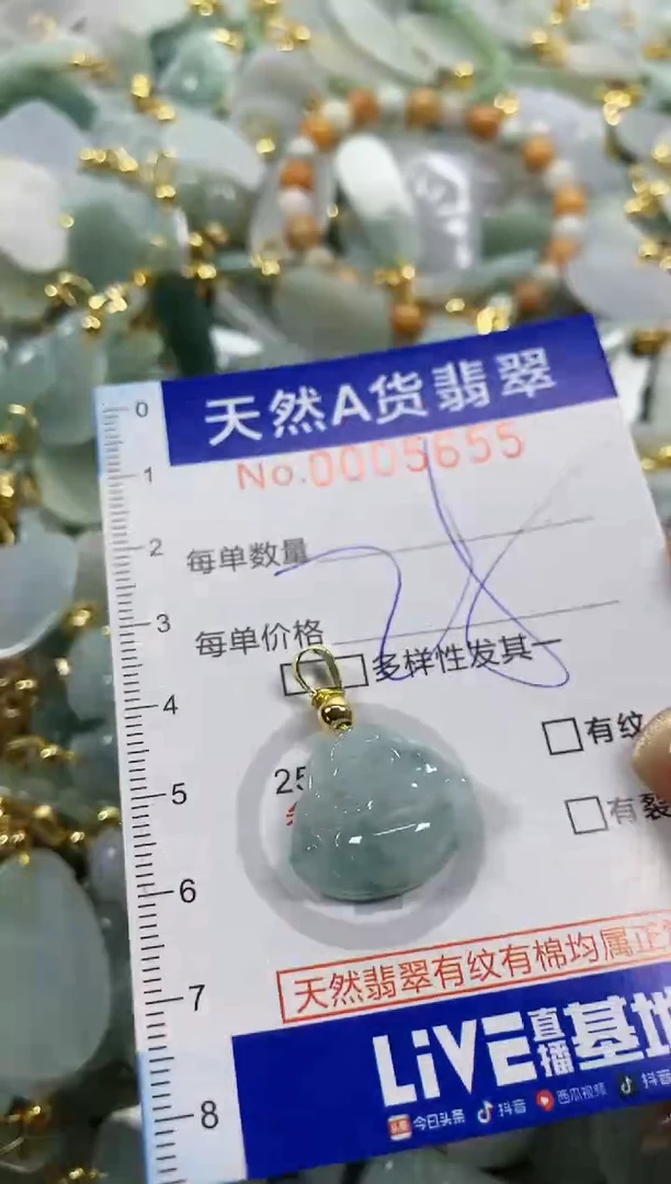 颈饰未镶嵌翡翠天然A货翡翠