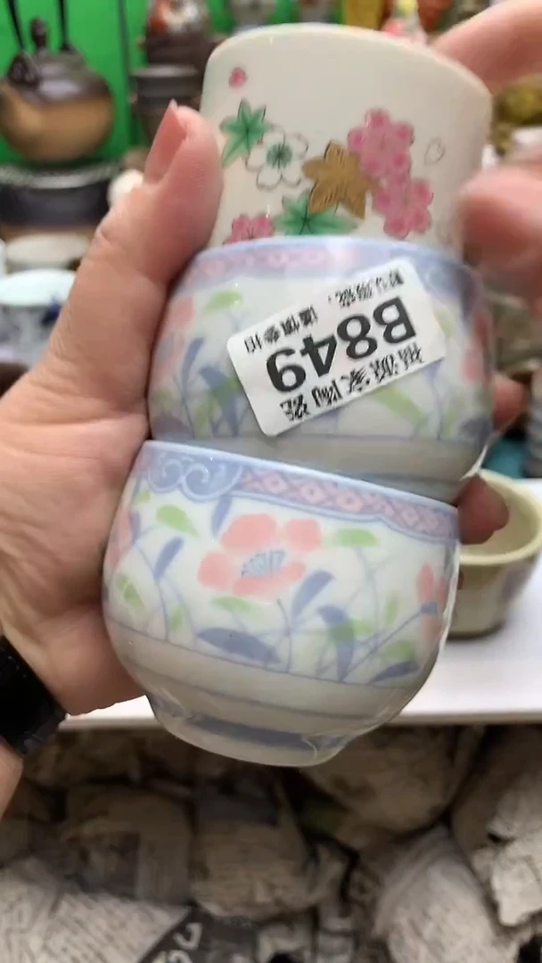 【闪购商品】盖碗海外回流瓷器