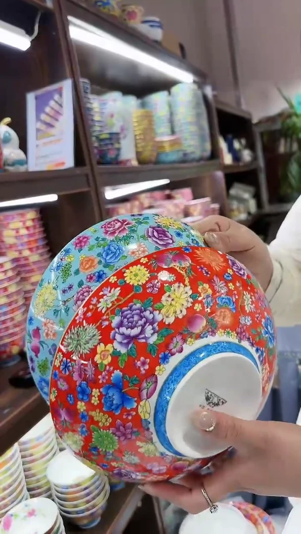 【闪购商品】瓷片8英寸元宝盘2个景德镇陶瓷