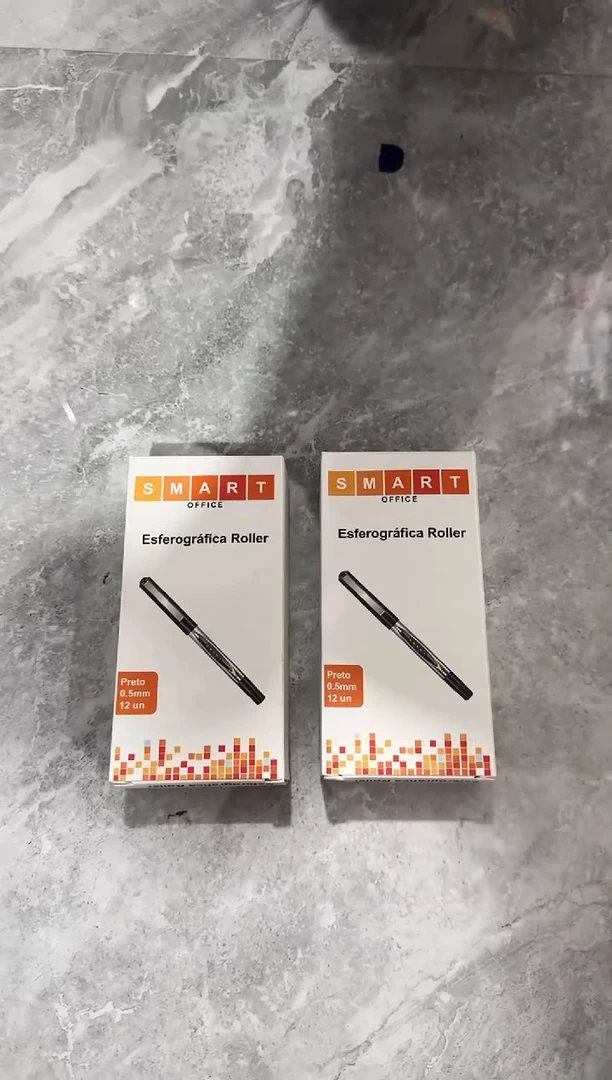 宝克外单黑色直液式中性笔4盒