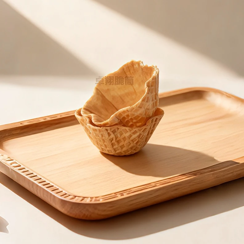 脆皮华夫碗装饰品甜筒塔壳脆碗蛋筒花碗蛋卷装饰DIY甜品装饰脆筒