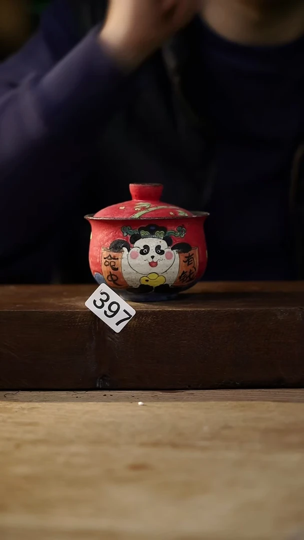 瓷片设计师手作！！！落单设计师福利！！盖碗