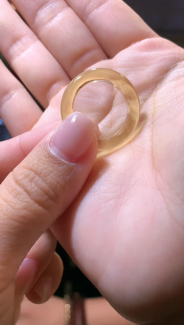 未镶嵌琥珀戒指老王严选