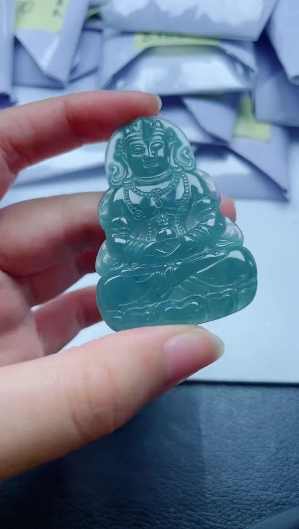翡翠未镶嵌颈饰多样性发货一件发货-度母