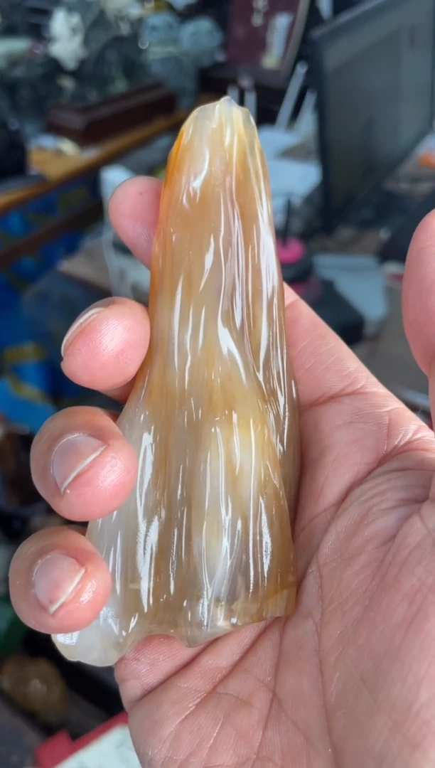 【闪购商品】硅化玉手把未镶嵌3