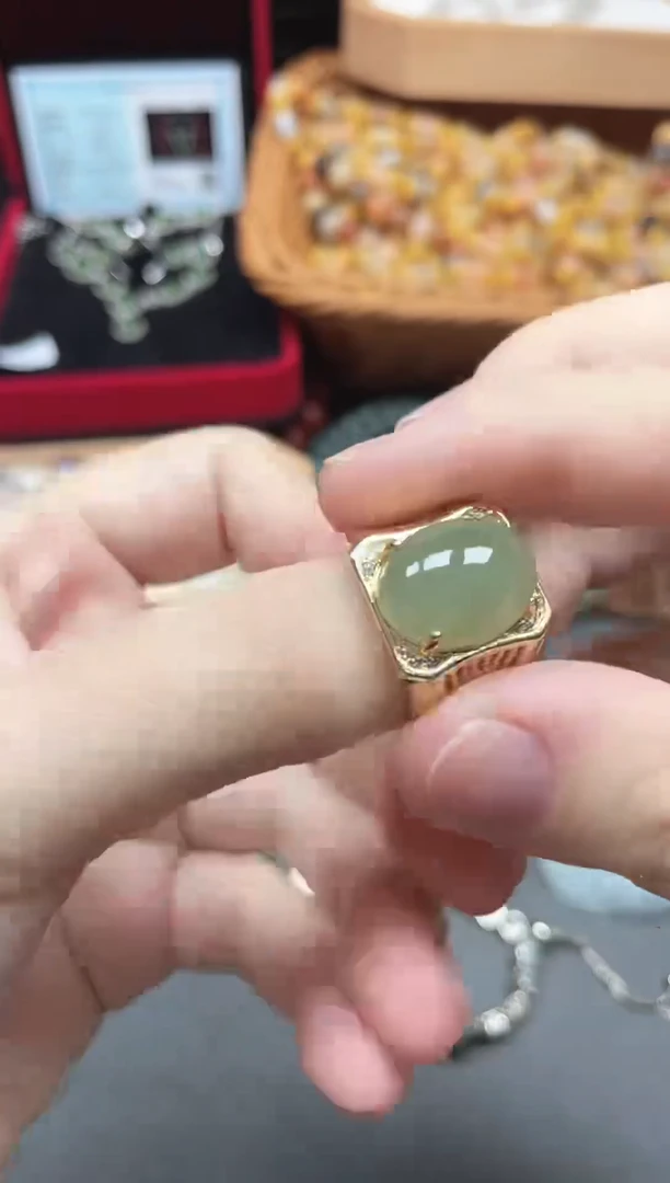 未镶嵌戒指和田玉多样性发货拍一发一