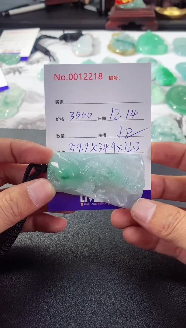 颈饰未镶嵌翡翠龙