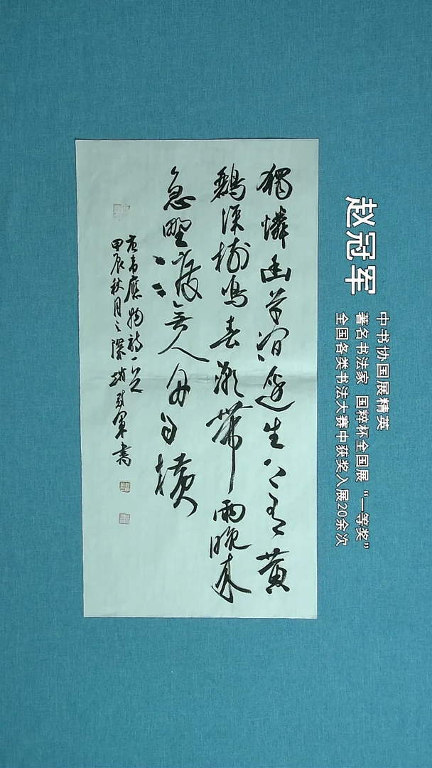 【闪购商品】书法233 上海赵冠军中书协69*34