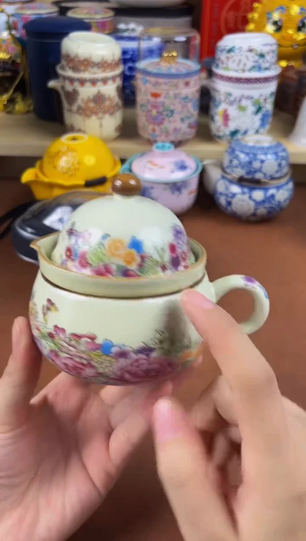 陶瓷茶具摆件旅行套组