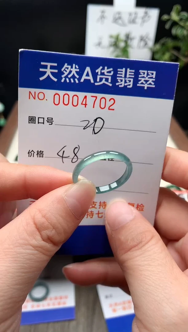 未镶嵌戒指翡翠20#