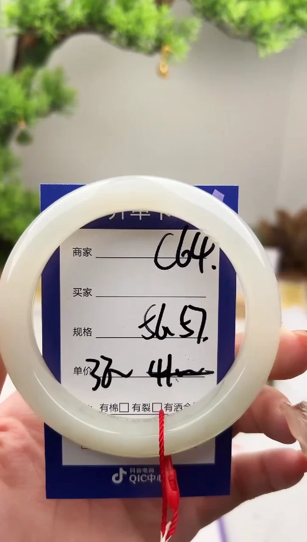 未镶嵌手镯和田玉微色差C64