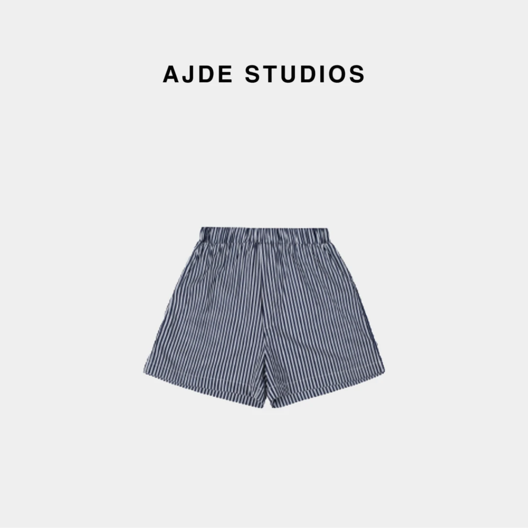 AJDE｜蓝条纹短裤 01