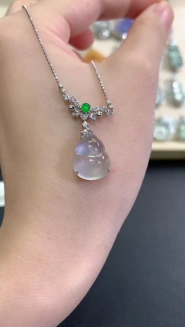 套链18K金镶嵌翡翠冬日珠宝W59