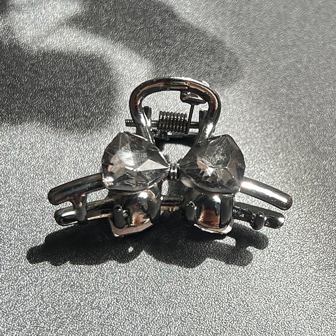 韩国蝴蝶结水钻迷你抓夹碎发刘海夹公主夹设计发夹