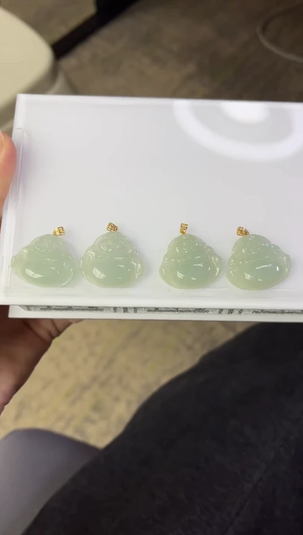 【闪购商品】翡翠颈饰18K金镶嵌C23 多样性发一件/配绳子