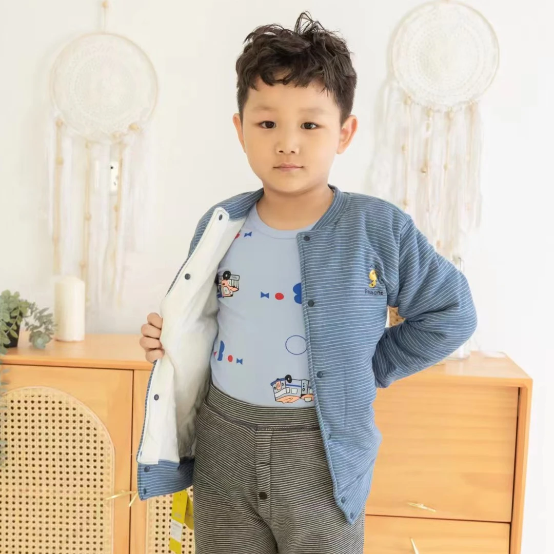 益友小蚂蚁儿童内胆校服神器棉袄三层薄棉袄开衫棉袄秋冬