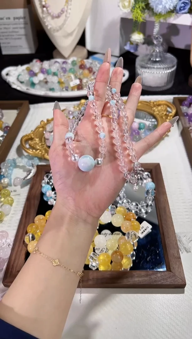 未镶嵌手链水晶蛋****台拍3天然水晶 多样性发货发其一 颜色微差