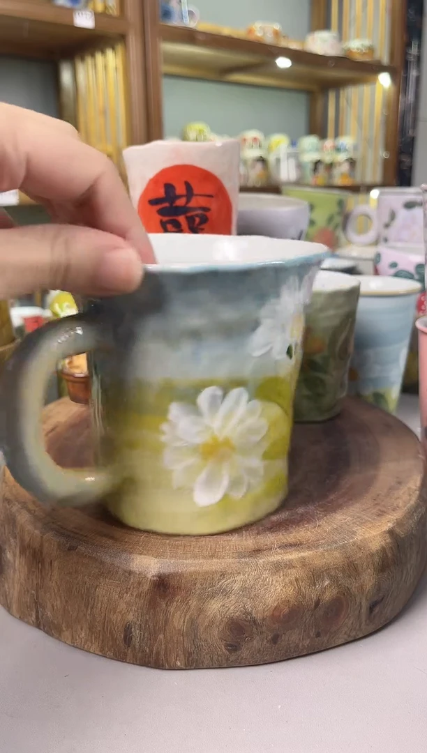 瓷片手绘高温釉下彩陶瓷