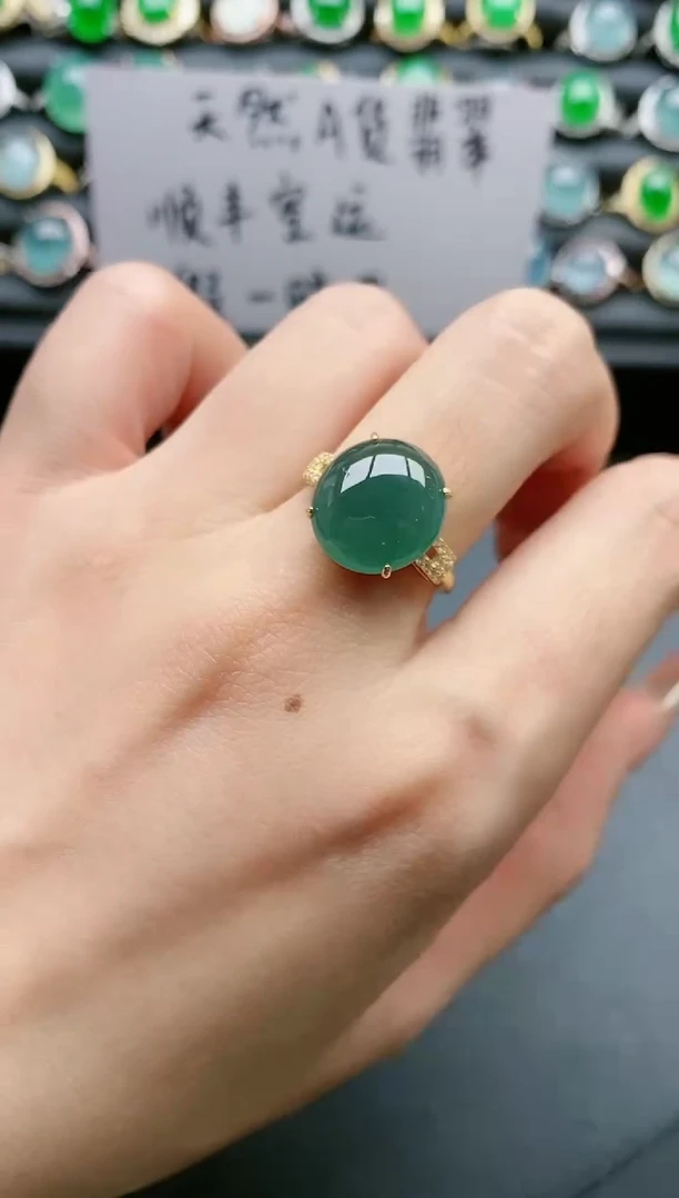 【闪购商品】翡翠戒指银S925镶嵌11111111