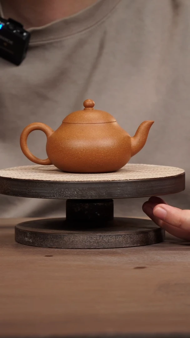 茶壶紫砂老黄段梨形