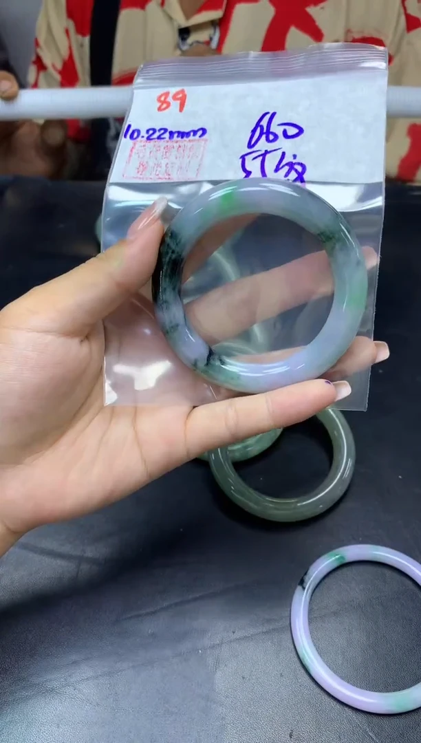 未镶嵌定制翡翠89手镯55纹+660元+拍一发一