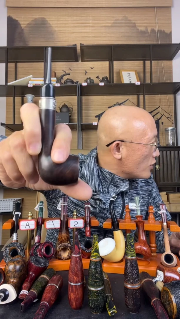 石楠木用**哥纯手工意大利石楠木烟斗