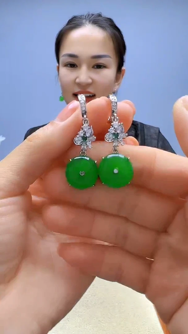 颈饰银S925镶嵌翡翠高货diy劲饰