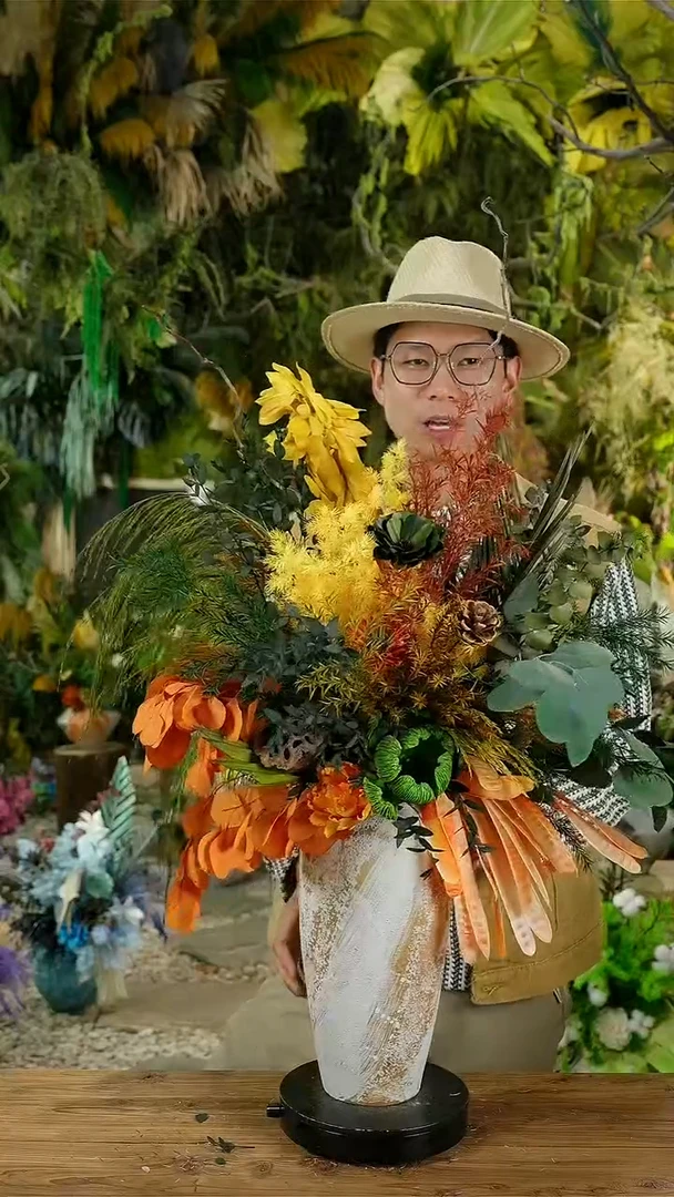 永生花一物一拍连花带瓶