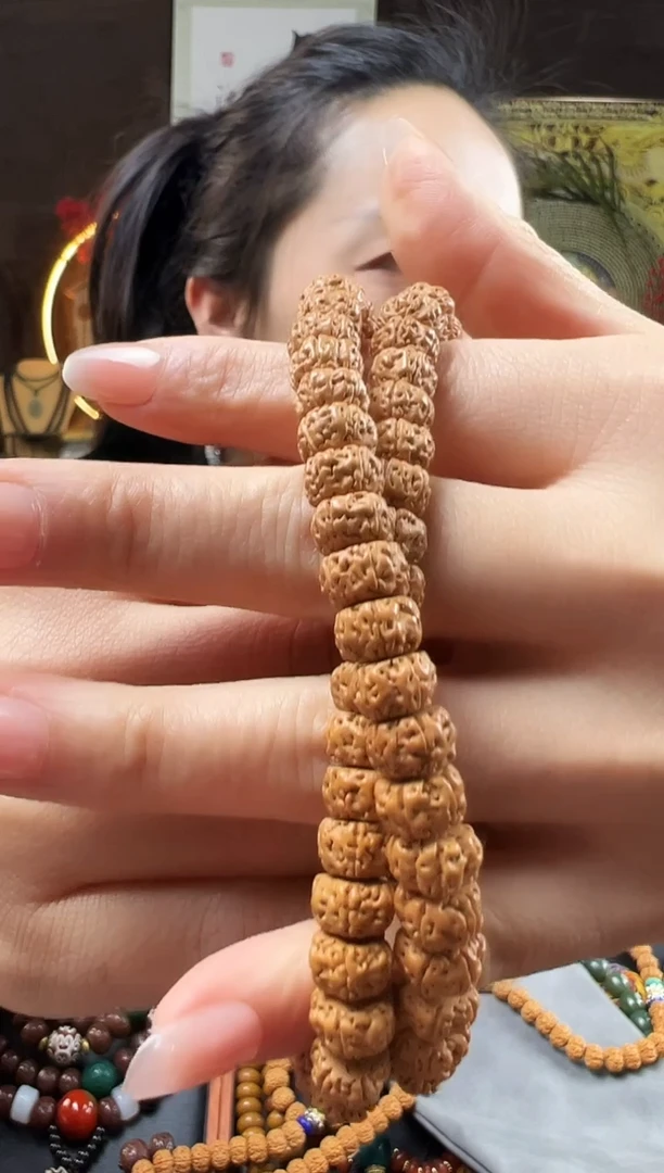 【闪购商品】金刚菩提吊坠龙切盘龙纹双圈