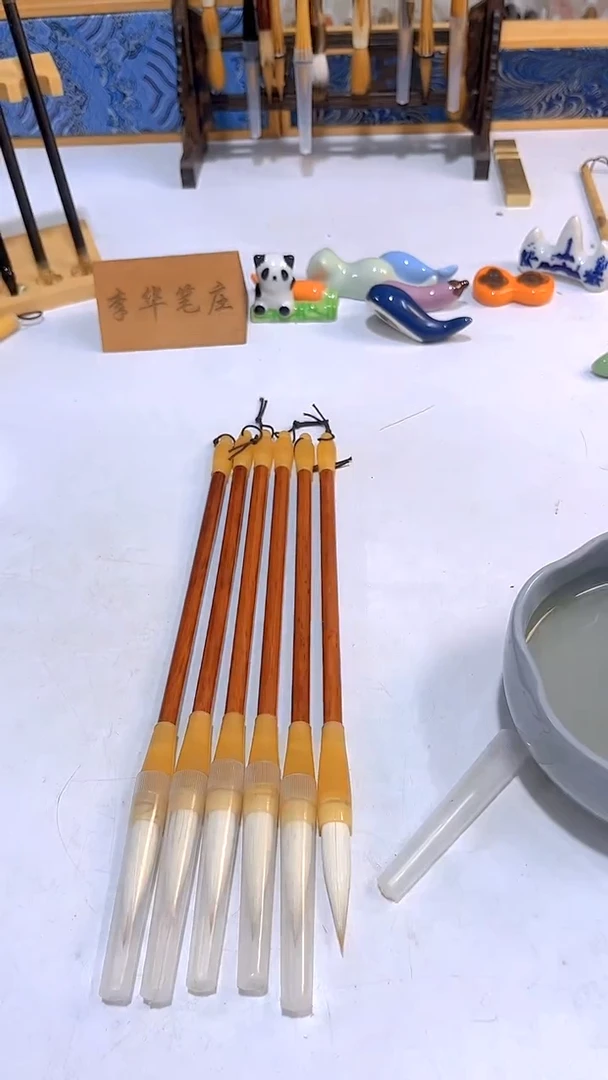 红杆惜文兼毫中大楷毛笔6支