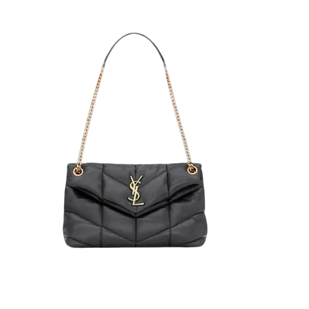 99新 YSL/圣罗兰 IOULOUPUFFER羊皮云朵包小号
