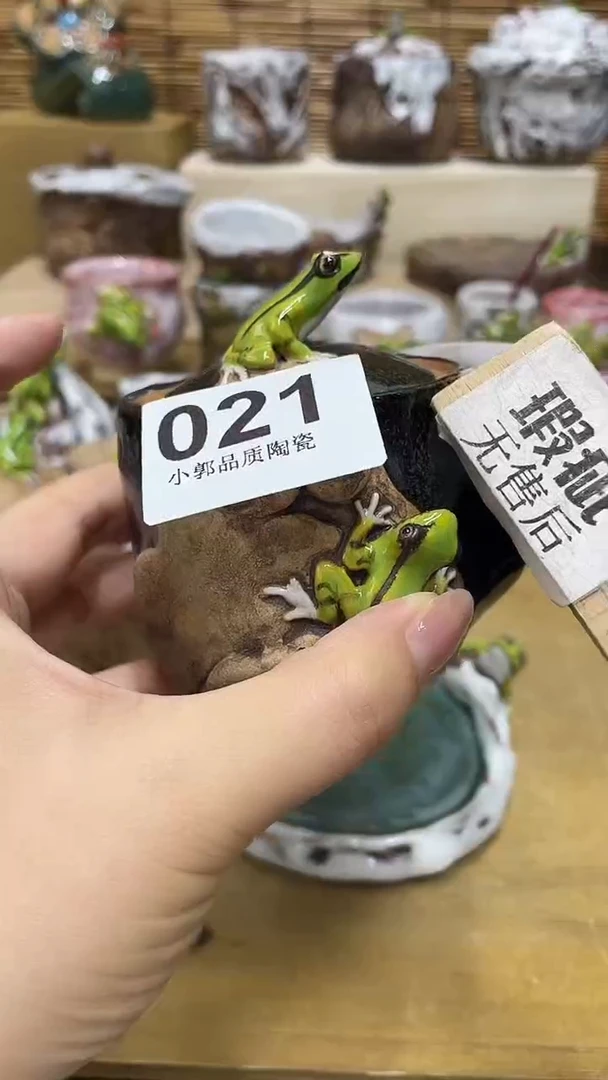 姐**凶021精美粗陶手工柴烧
