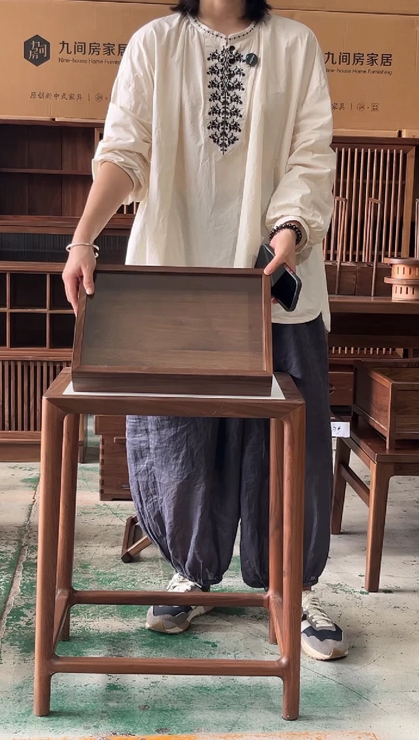 木（非红木类）困**陈单层玻璃陈列盒
