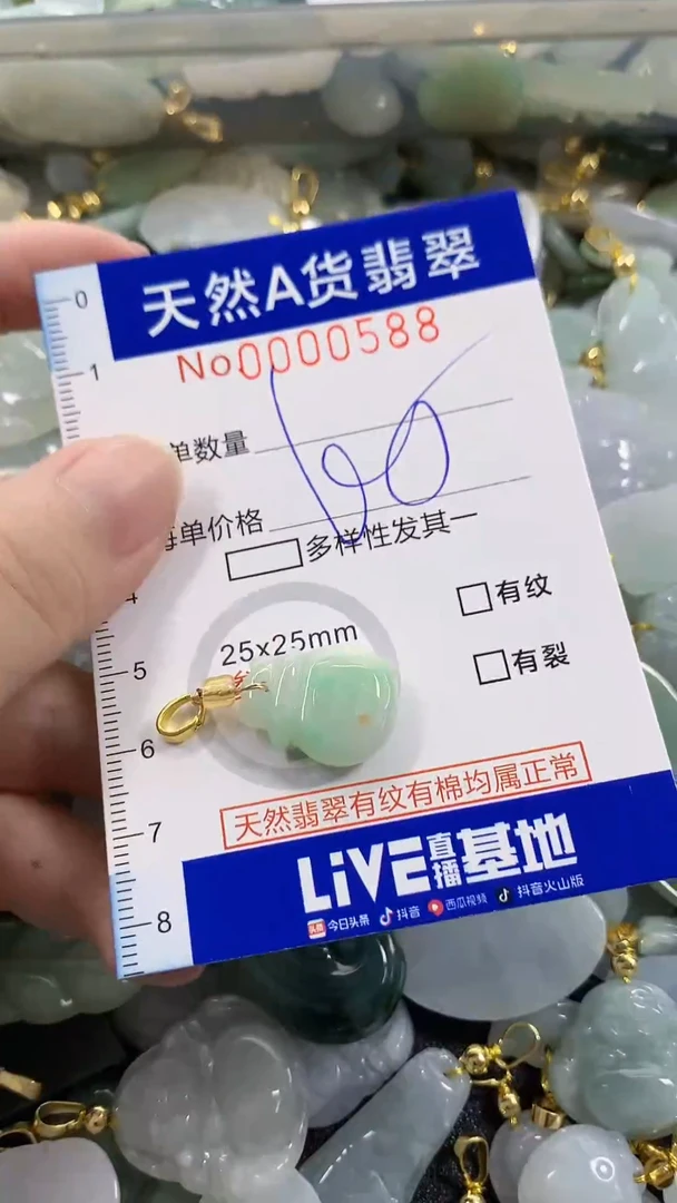 颈饰未镶嵌翡翠天然A货翡翠