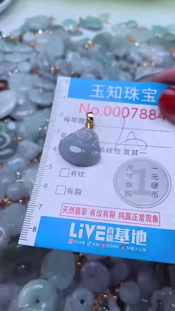 吊坠(不含链)未镶嵌翡翠7884