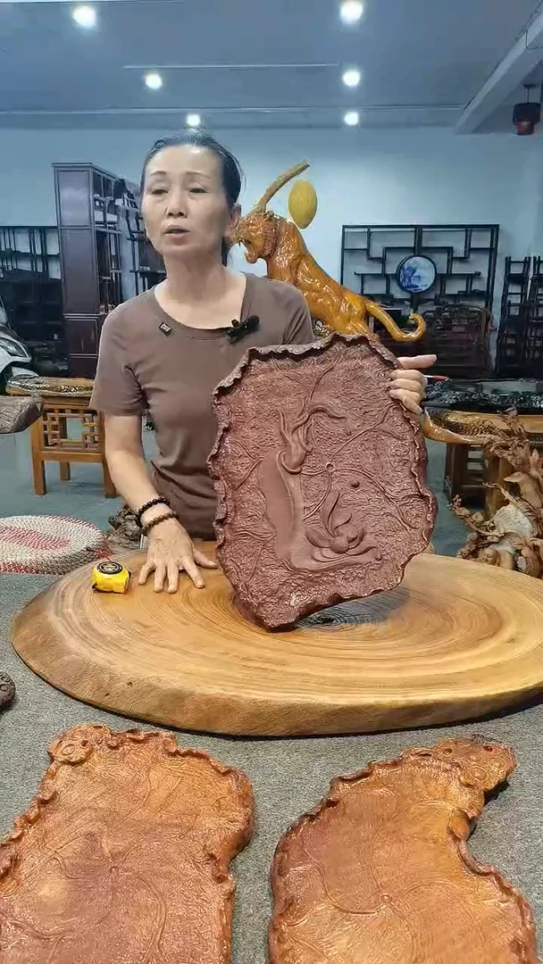 木飞*佛手莲花干泡，手工雕刻，