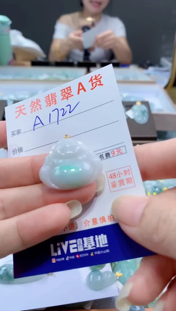 颈饰未镶嵌翡翠天然翡翠A货挂件