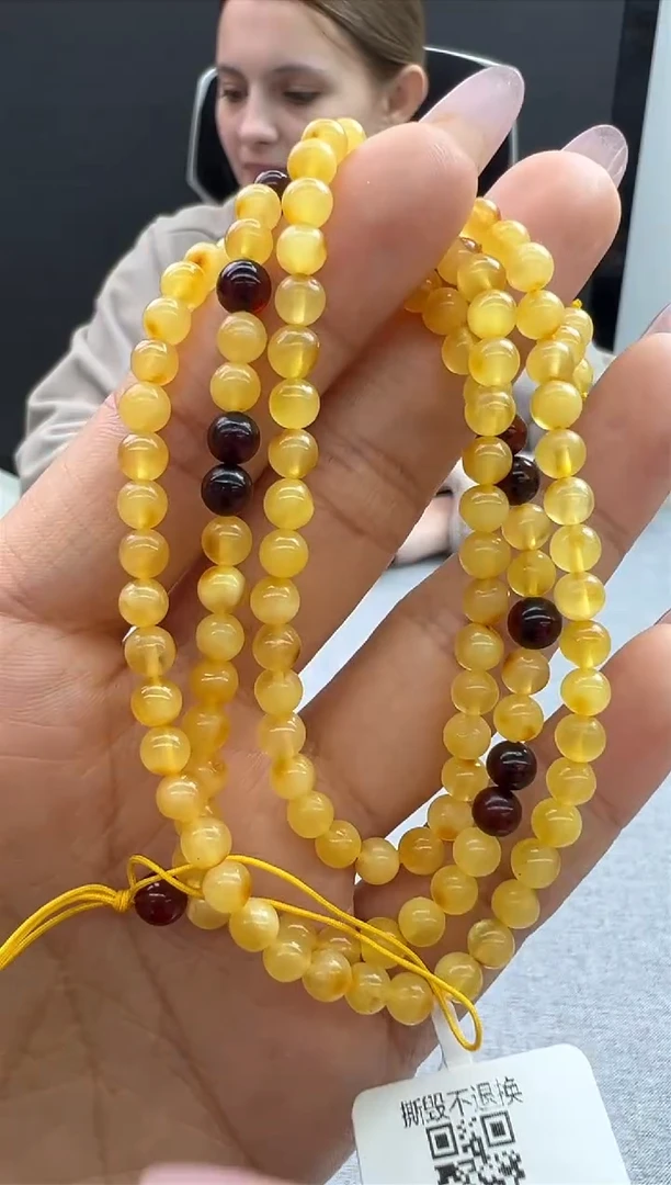 【闪购商品】琥珀颈饰未镶嵌101秒拍号