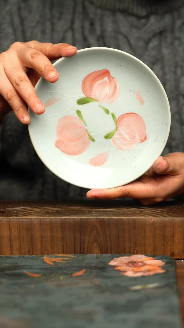 杯釉下彩手工手绘同款陶器