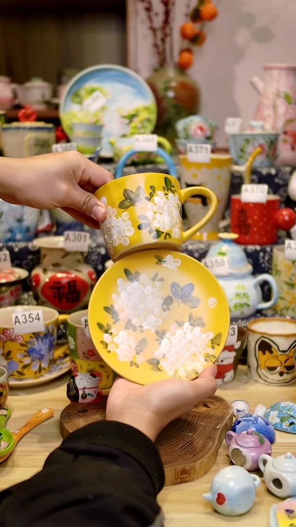 瓷片景德镇釉下彩手绘陶瓷