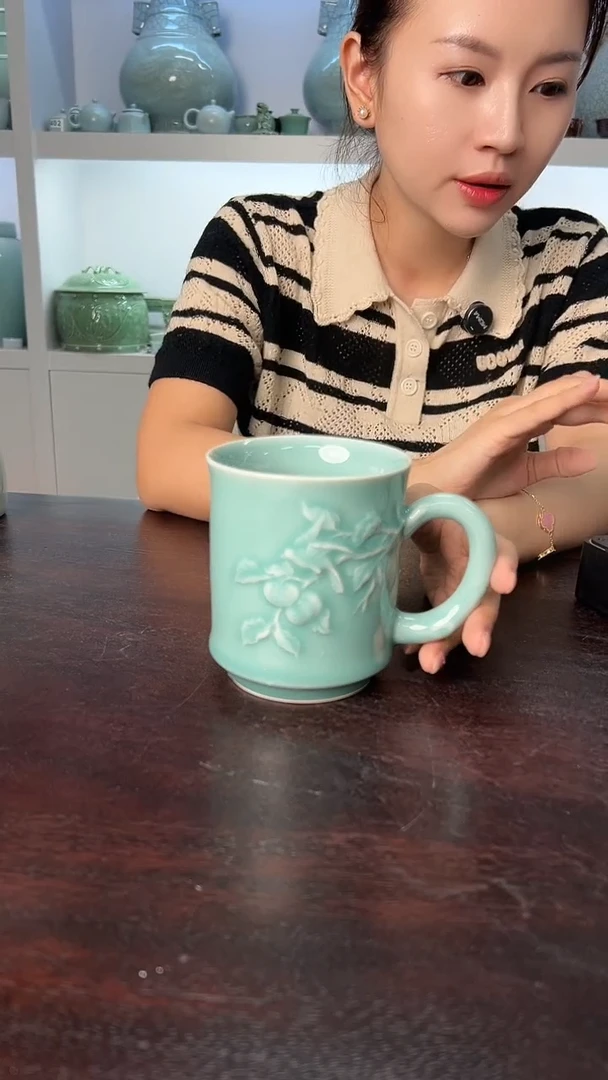 龙泉云间青瓷小米茶器