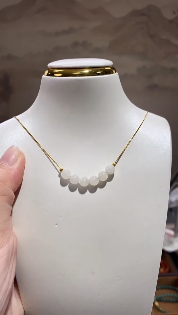 颈饰未镶嵌和田玉Q00607