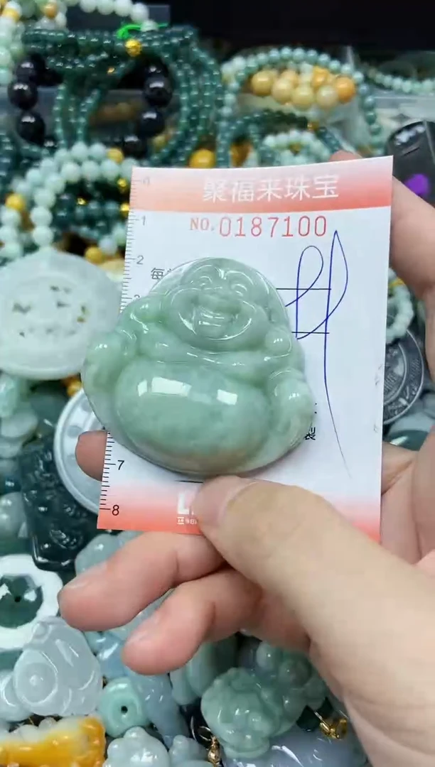 翡翠未镶嵌颈饰闪购0187100